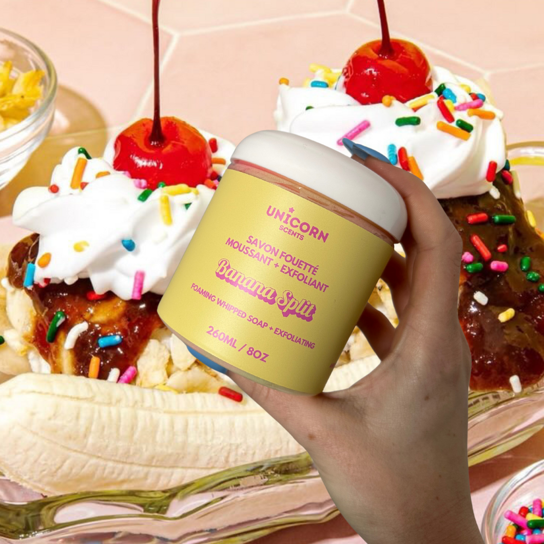 Savon exfoliant (JUMBO) - Banana split 🍌
