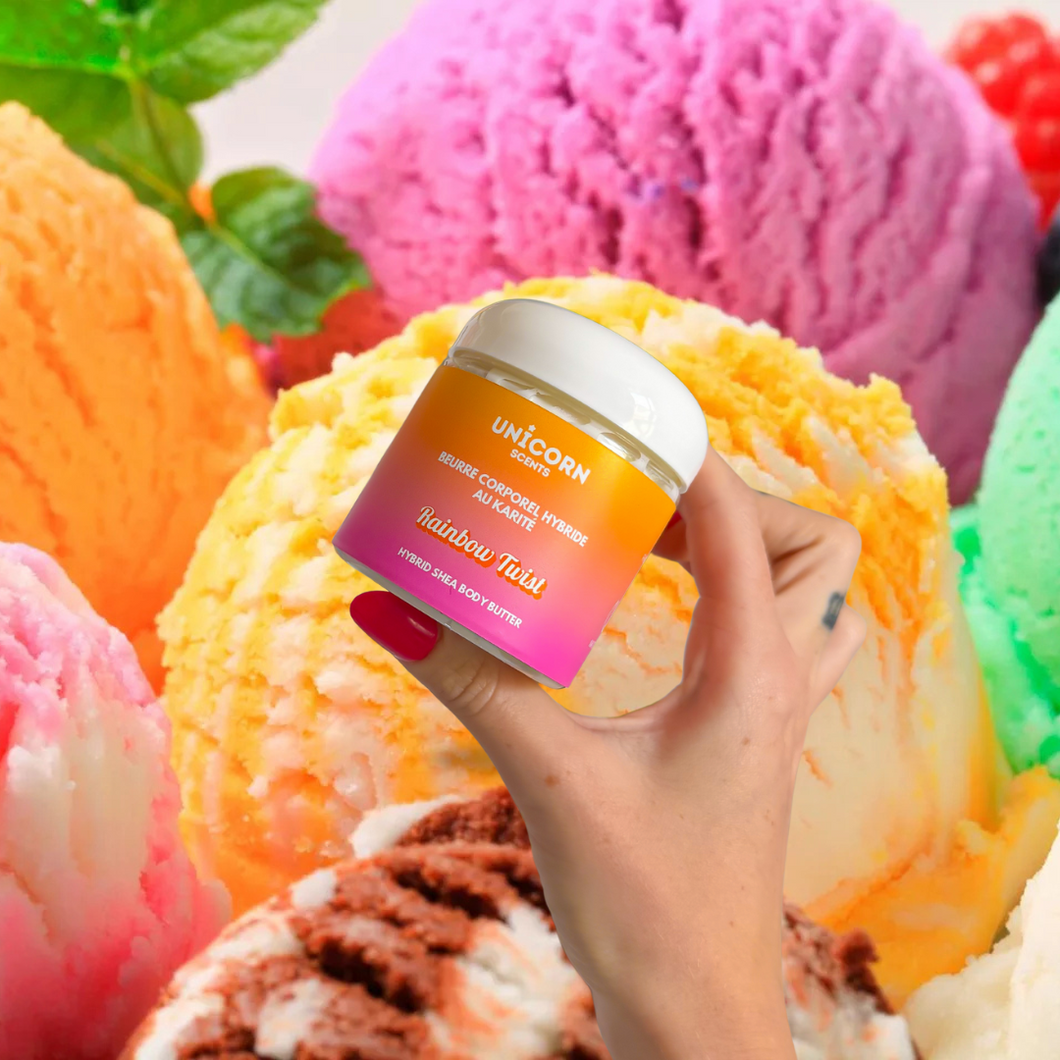 Beurre de karité hybride - Rainbow twist
